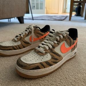 Nike tiger print air forces